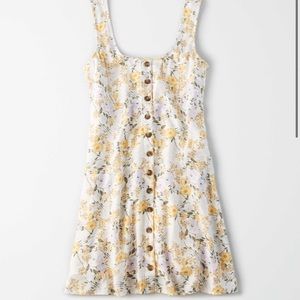 AE Button Front Mini Dress